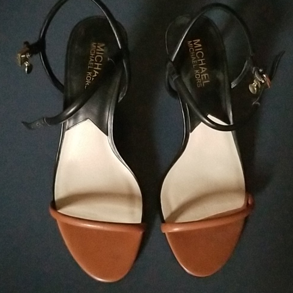 Michael Kors leather strappy sandals